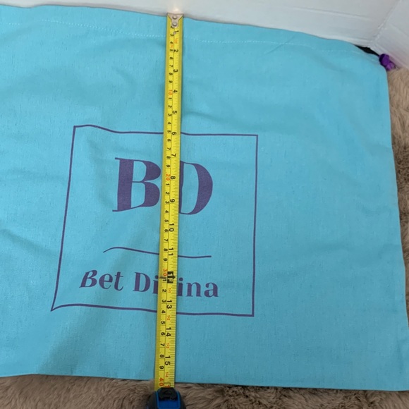 2 pcs bundle - Medium& Large teal Cotton-Canvas 100%washable dust bag -bundle - Picture 5 of 9